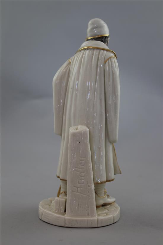 A Royal Worcester figure of The Watchman, modelled by James Hadley, 19cm